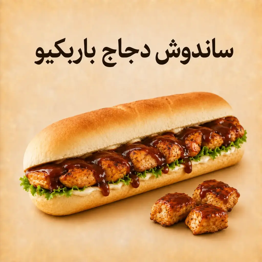 ساندويش دجاج باربيكيو-مدارس