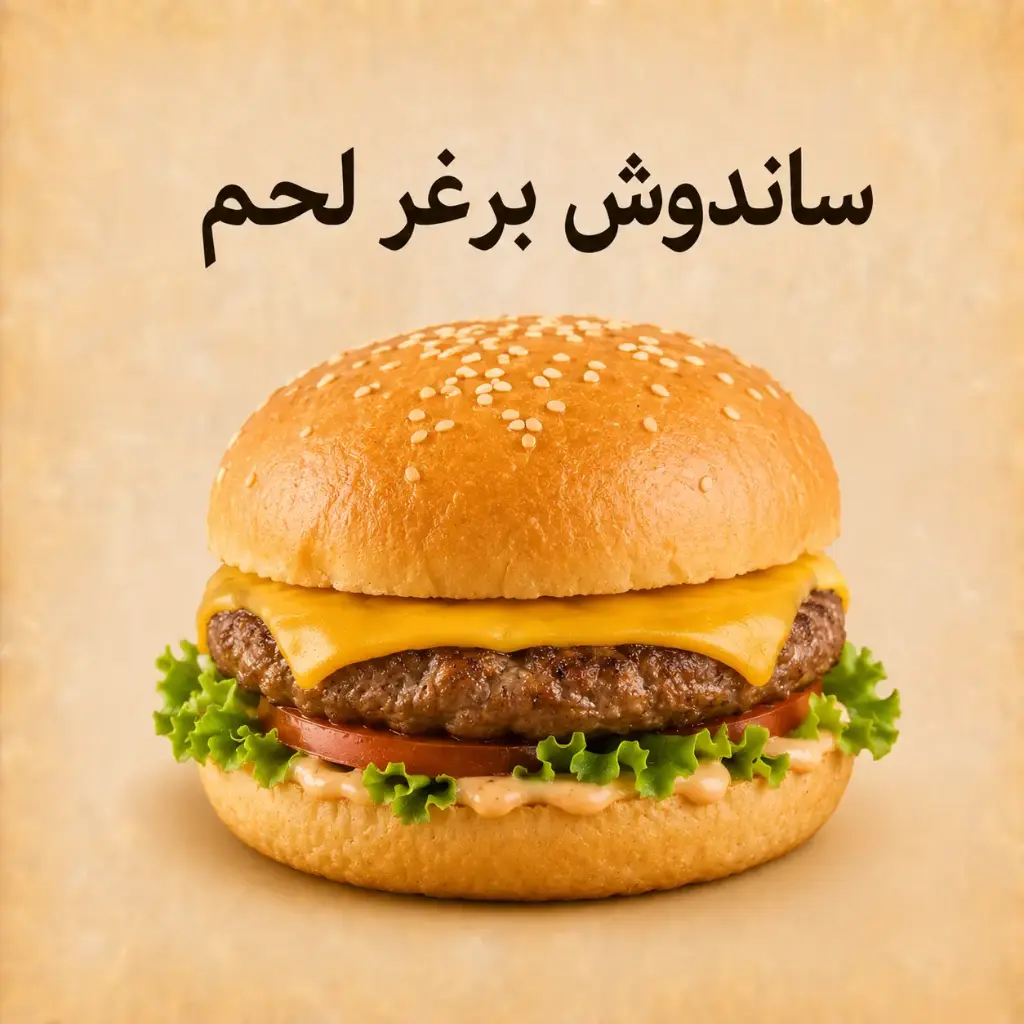 Beef burger sandwich – Schools