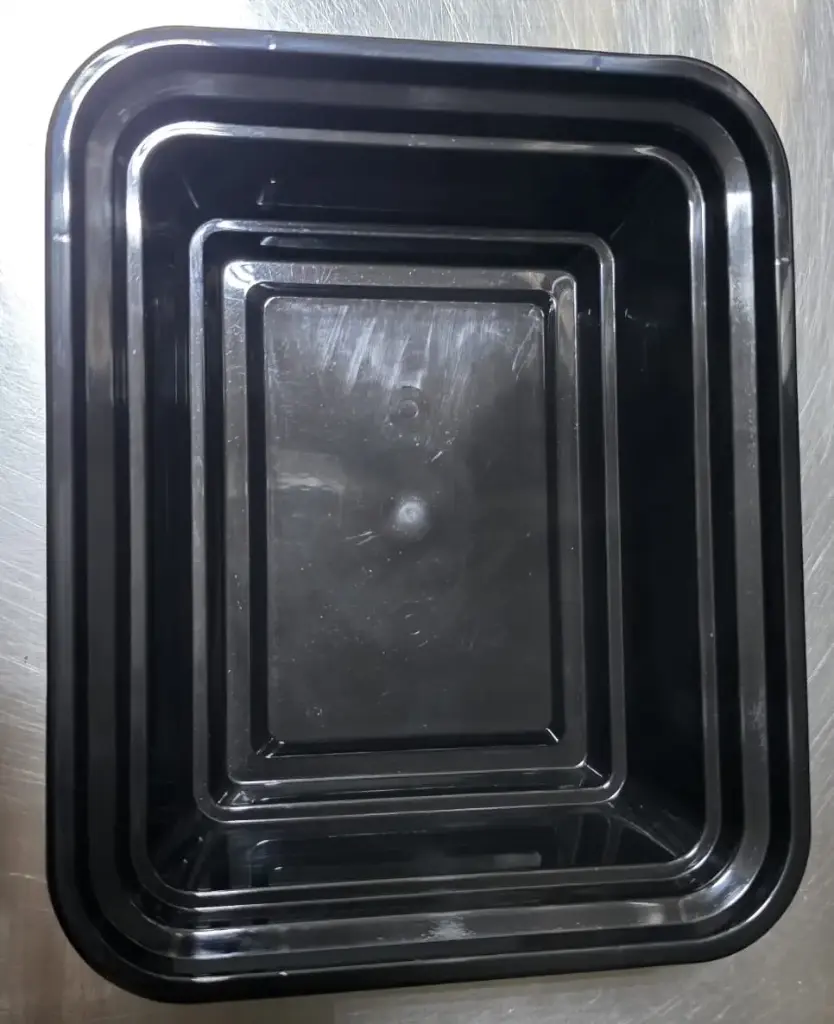  صحن حراري صغير Black base rect 12oz