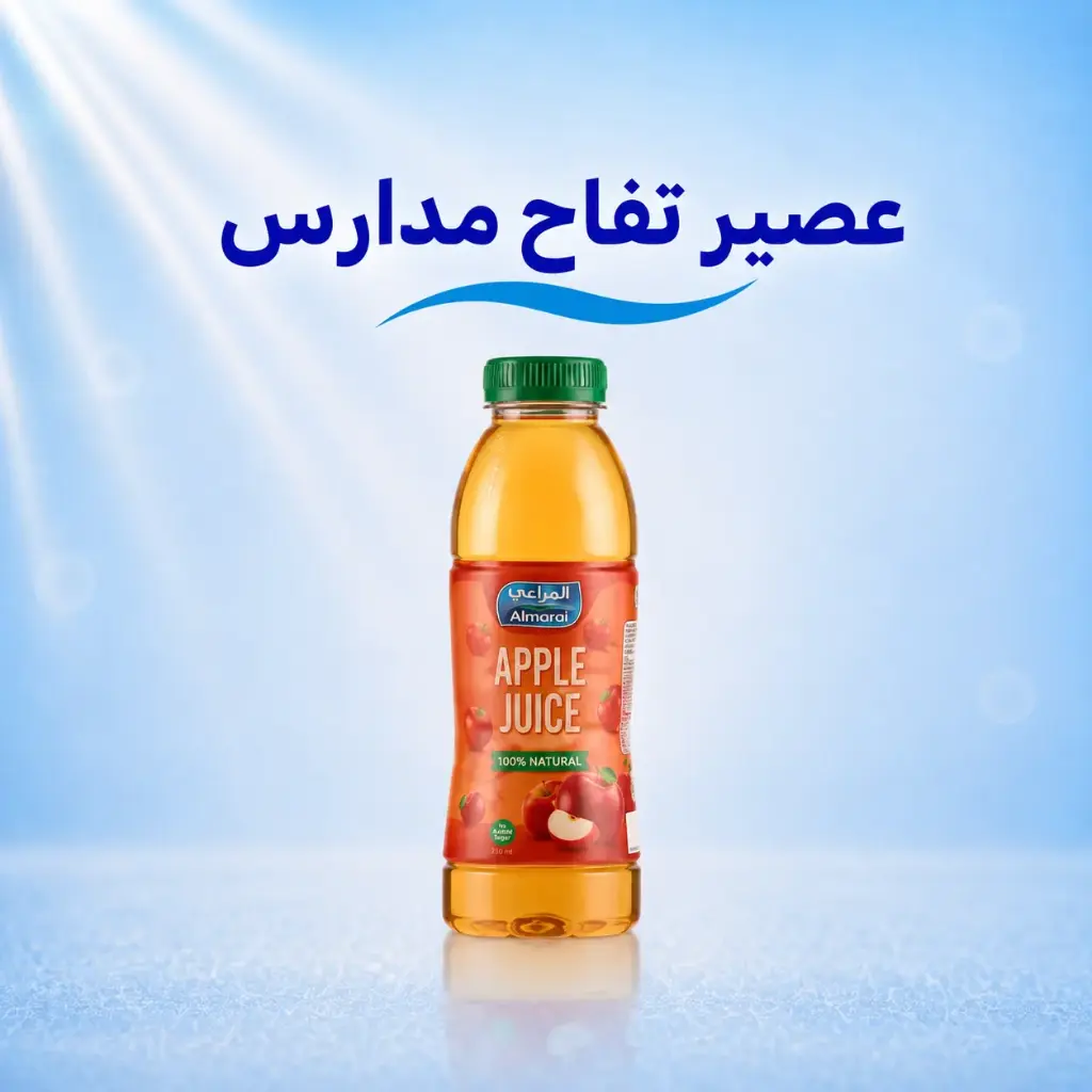  عصير تفاح -مدارس فرش